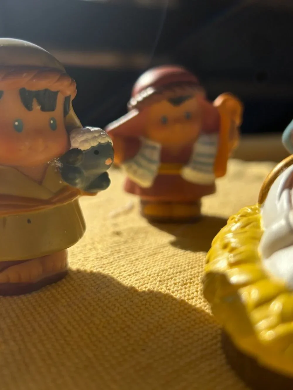 Vintage Fisher Price Little people  Nativity set    6 pc  set